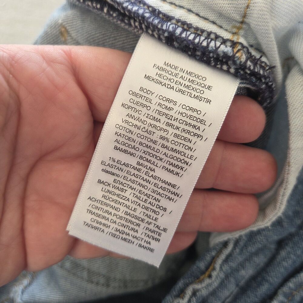 Lauren Ralph Lauren Patchwork Distressed Relaxed Ankle Boyfriend Jeans Size 4 - Picture 4 of 8